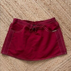 Anne Cole Burgundy Swim Coverup Skirt